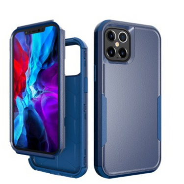 iPhone 12 Pro Max Compatible Case with Premium Shockproof Heavy Duty Armor - Navy